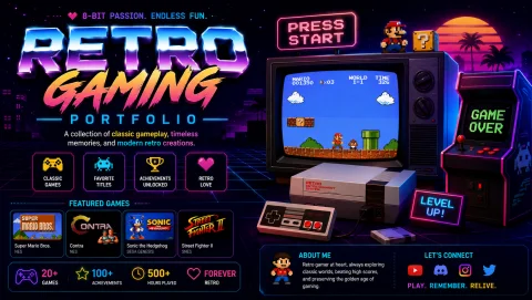 Retro Gaming Portfolio